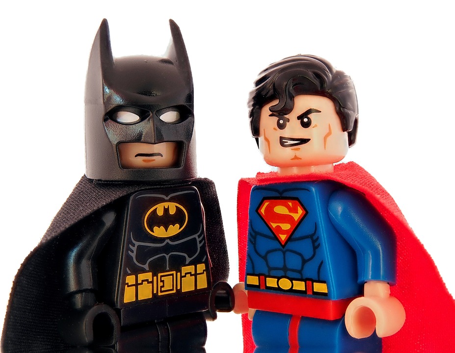 superman and batman lego